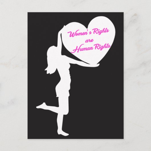 Vrouwenrechten: Briefkaart mensenrechten (Voorkant)