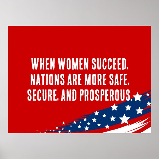 Vrouwenrechten Custom Politiek Poster (Voorkant)