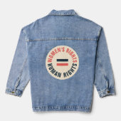 Vrouwenrechten Gelijke mensenrechten Feminist Denim Jacket (Achterkant)