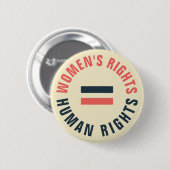 Vrouwenrechten Gelijke mensenrechten Feminist Ronde Button 5,7 Cm (Voorkant /achterkant)