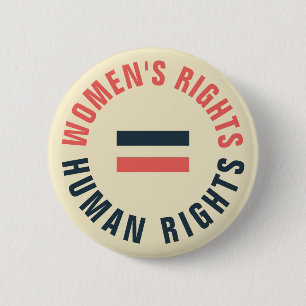Vrouwenrechten Gelijke mensenrechten Feminist Ronde Button 5,7 Cm
