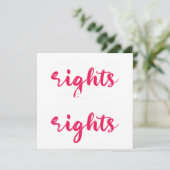 Vrouwenrechten: mensenrechten feministisch feminis kaart (Staand voorkant)