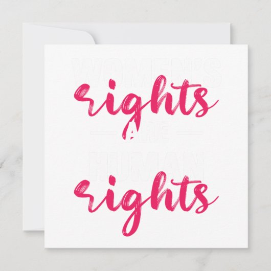 Vrouwenrechten: mensenrechten feministisch feminis kaart (Voorkant)