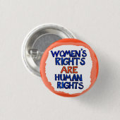 Vrouwenrechten: mensenrechten ronde button 3,2 cm (Voorkant /achterkant)