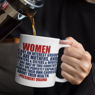 Vrouwenrechten Obama Quote Koffiemok