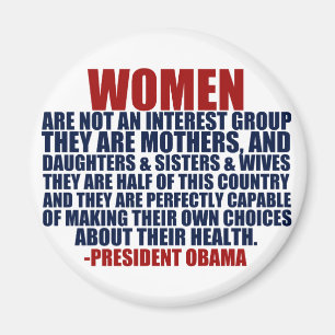 Vrouwenrechten Obama Quote Magneet