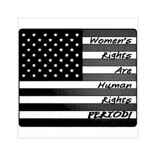 Vrouwenrechten! Periode! Rubberstempel (Afrduk)