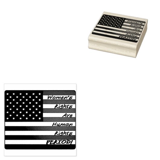 Vrouwenrechten! Periode! Rubberstempel (Gestempeld)