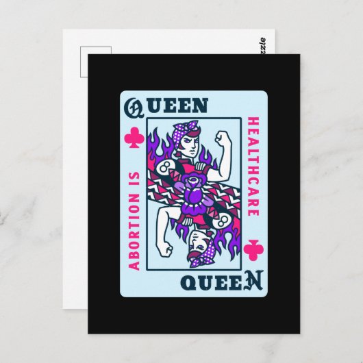 vrouwenrechten roe v wade abortus is gezondheidszo briefkaart (Voorkant / Achterkant)