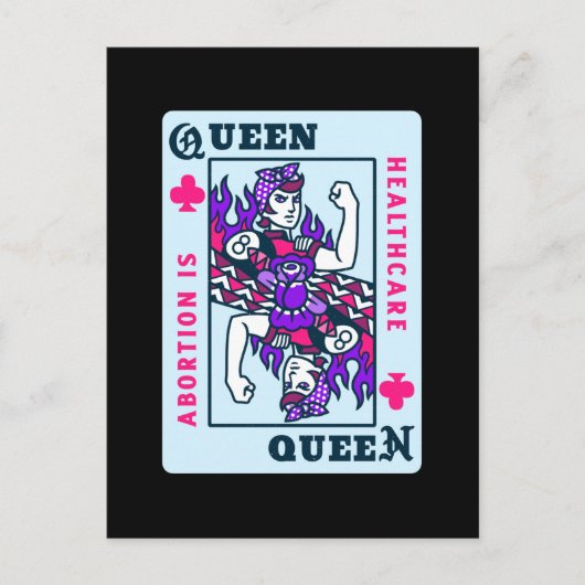 vrouwenrechten roe v wade abortus is gezondheidszo briefkaart (Voorkant)