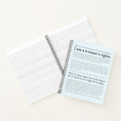 Vrouwenrechten Sojourner Truth citeert blauw Notitieboek (Binnen)