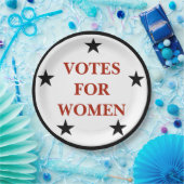 Vrouwenrechten Stemuitslag Herdenking stemrecht Papieren Bordje (Feest)