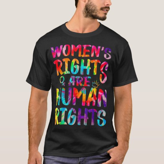 Vrouwenrechten van vrouwen zijn mensenrechten t-shirt (Voorkant)