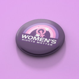 Vrouwenrechten zijn feministische Button