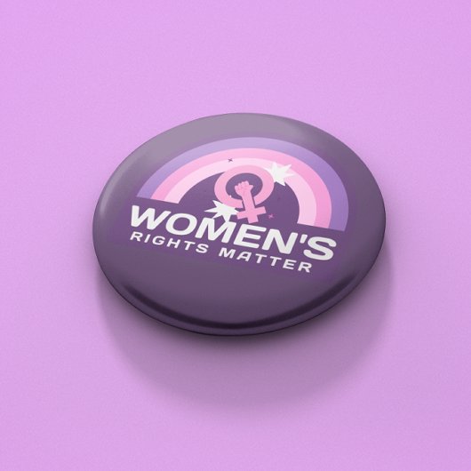 Vrouwenrechten zijn feministische Button