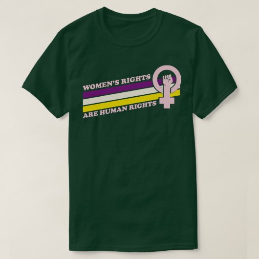 Vrouwenrechten zijn mensenrechten 1 t-shirt (Design voorkant)