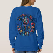 Vrouwenrechten zijn mensenrechten - comfortabel trui (Achterkant)