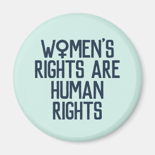 "Vrouwenrechten zijn mensenrechten" feministisch Magneet