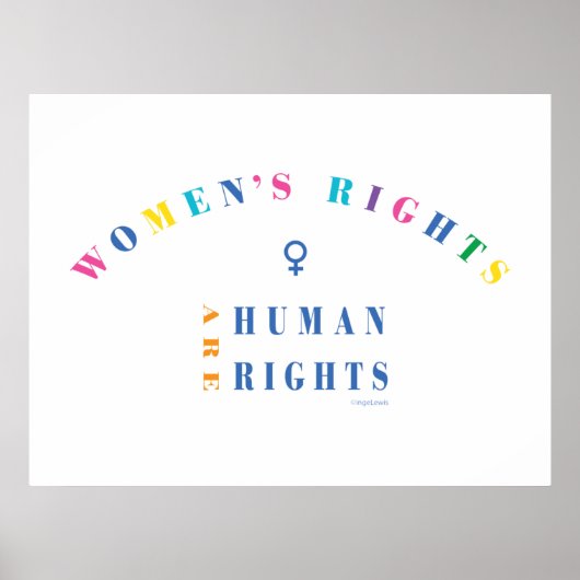 Vrouwenrechten zijn mensenrechten, gelijkheid, Pos Poster (Voorkant)