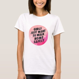 Vrouwenrechtenactivisme roze citaat t-shirt