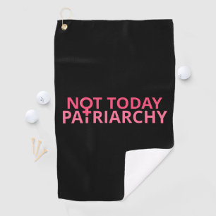Vrouwenrechtenfeministe - vandaag niet, patriarchi golfhanddoek