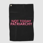 Vrouwenrechtenfeministe - vandaag niet, patriarchi golfhanddoek (Voorkant)