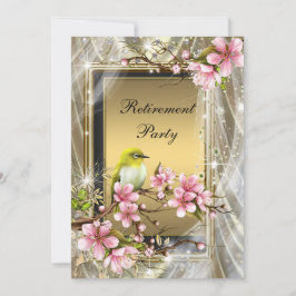 Vrouwens pensioenfeest kaart