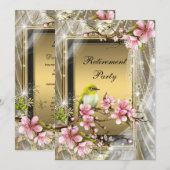 Vrouwens pensioenfeest kaart (Voorkant / Achterkant)