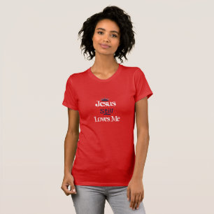 Vrouwen's top-T-Shirt-Jesus houden nog steeds van T-shirt