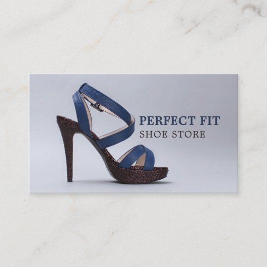 Vrouwenschoen, dameskleding visitekaartje (Voorkant)
