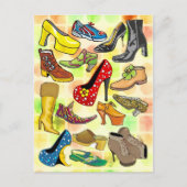 Vrouwenschoenen Briefkaart (Voorkant)