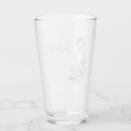 vrouwenschoonheid glas (Achterkant)