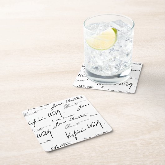 Vrouwenschrijvers Kartonnen Onderzetters (Insitu)