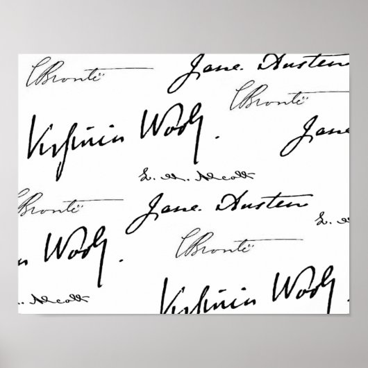 Vrouwenschrijvers Poster (Voorkant)