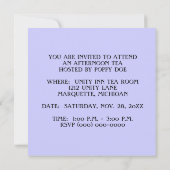 VROUWENSE BRUNCHINVITATIE INVITE KAART (Achterkant)