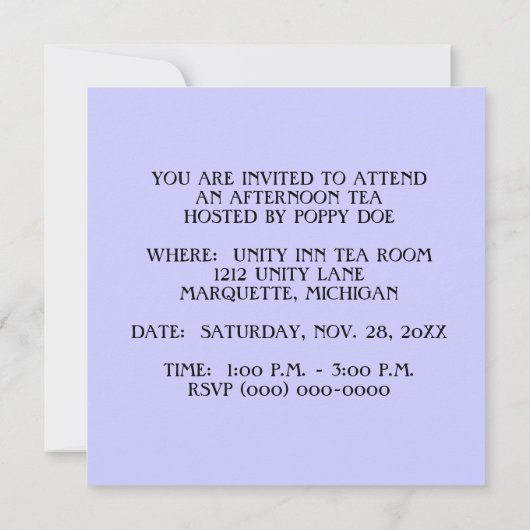 VROUWENSE BRUNCHINVITATIE INVITE KAART (Achterkant)