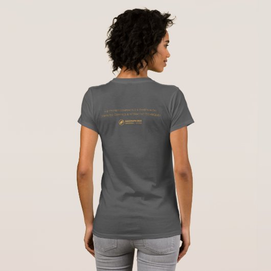 Vrouwenshirt T-shirt (Achterkant volledig)