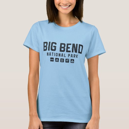 Vrouwenshirt van het Big Bend National Park (Texas T-shirt (Voorkant)