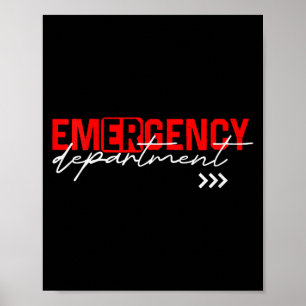 Vrouwenspoedeisende hulp Er Rn-verpleegster Verple Poster