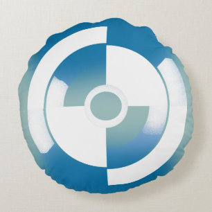 vrouwenstoel met Abstracte cirkel Rond Kussen