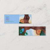 Vrouwenstructuurkaart Mini Visitekaartje (Voorkant / Achterkant)