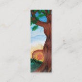 Vrouwenstructuurkaart Mini Visitekaartje (Achterkant)