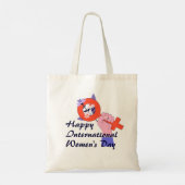 Vrouwensymbool Fijne Vrouwendag  Tote Bag (Achterkant)