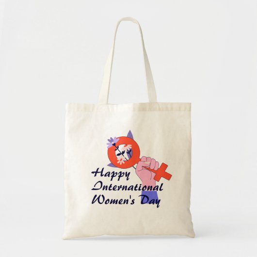 Vrouwensymbool Fijne Vrouwendag  Tote Bag (Voorkant)