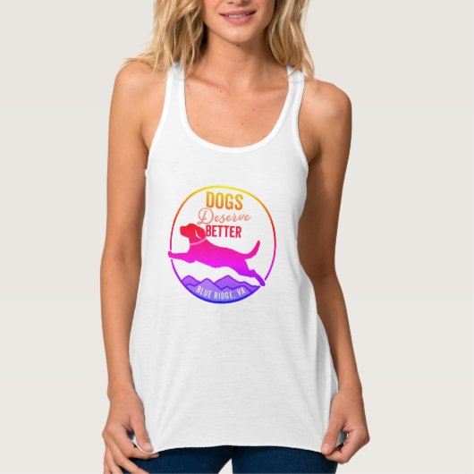 Vrouwentank - RegenboogLogo Tanktop (Voorkant)
