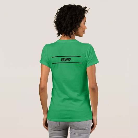 Vrouwenteam Deb, naam  T-shirt (Achterkant volledig)