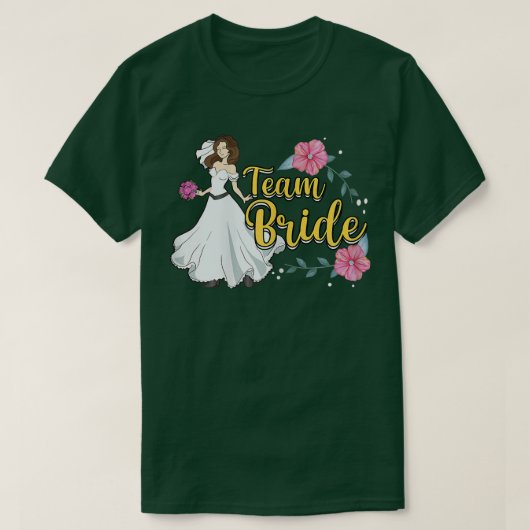 Vrouwenteambride T-shirt (Design voorkant)