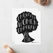 Vrouwentekaarten Notitiekaartje (Voorkant / Achterkant in situ)