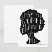 Vrouwentekaarten Notitiekaartje (Voorkant / Achterkant)