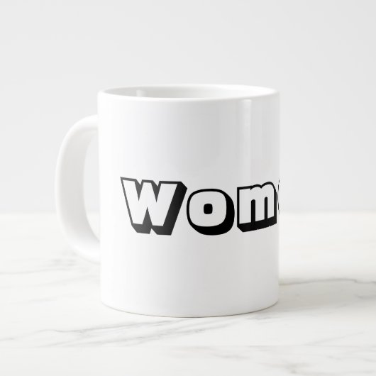 Vrouwentekst Naam Zwarte Tekstkleur Specialty Mok (Links)
